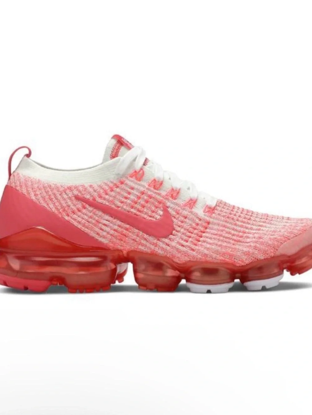 Nike Women’s Coral Pink Flyknit VaporMax Running Sneakers